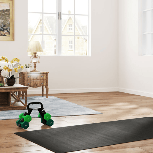 SPORTNOW Conjunto de Halteres 2 x 3kg 2 x 4kg e 2 x 5kg Halteres Hexagonais com Suporte de Armazenamento para Treino em Casa Ginásio Multicor