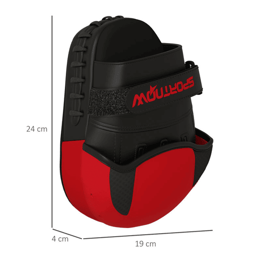 SPORTNOW Plastrons de Boxeo Paos de Muay Thai MMA para Treino de Boxeo Boxing Karate Taekwondo Artes Marciais 24x19x4 cm Vermelho