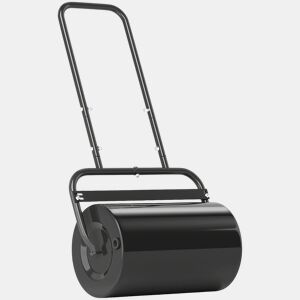Outsunny Rolo para Relva Largura 58cm Ø32cm Rolo para Relvado 38L Preenchível de Areia ou Água com Guiador em U para Jardim Preto
