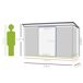Cobertizo de Jardín Acero Galvanizado Outsunny Cobertizo de Jardín Acero Galvanizado Outsunny Gris