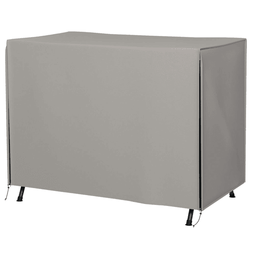 Outsunny Capa para Baloiço de Jardim Exterior, Proteção para Baloiço em Tecido Oxford 600D com 2 Fechos Impermeável 205x124x164 cm Cinza Claro
