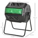 Compostador Acero, PP Outsunny Compostador Acero, PP Outsunny Negro