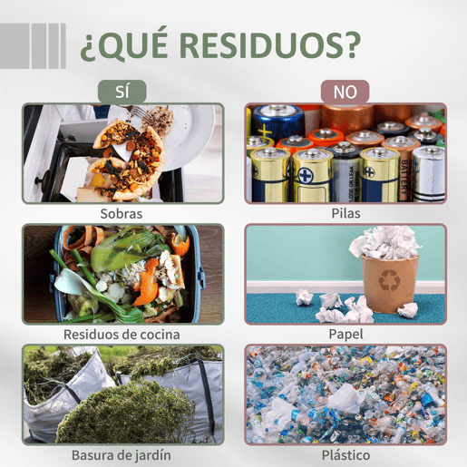Outsunny Compostor de Tambor Giratório com Capacidade 160L de Dupla Câmera e Ventilação Estrutura de Aço para Resíduos Orgânicos de Jardim 71x64x92cm Preto e Verde