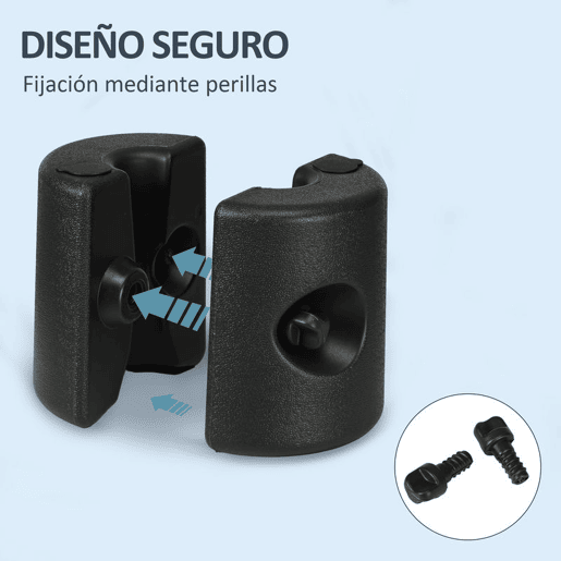 Outsunny Conjunto de 4 Pesos para Tendas Dobráveis Suportes Recarregáveis com 8,7 kg de Água ou 12 kg de Areia Pesos para Pérgola com Fixadores Ø21,524x25,5 cm Preto