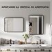 Espejo de Baño Vidrio, Metal HOMCOM, hogar - baño Espejo de Baño Vidrio, Metal HOMCOM, hogar - baño Negro