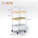 Carrito Auxiliar MDF, Acero HOMCOM, hogar - cocina Carrito Auxiliar MDF, Acero HOMCOM, hogar - cocina Blanco