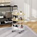 Carrito Auxiliar MDF, Acero HOMCOM, hogar - cocina Carrito Auxiliar MDF, Acero HOMCOM, hogar - cocina Blanco
