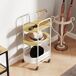 Carrito Auxiliar MDF, Acero HOMCOM, hogar - cocina Carrito Auxiliar MDF, Acero HOMCOM, hogar - cocina Blanco