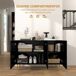 Aparador HOMCOM, hogar - muebles de comedor Aparador HOMCOM, hogar - muebles de comedor Negro
