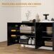 Aparador HOMCOM, hogar - muebles de comedor Aparador HOMCOM, hogar - muebles de comedor Negro