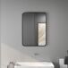 Espejo de Baño Vidrio, Metal HOMCOM, hogar - baño Espejo de Baño Vidrio, Metal HOMCOM, hogar - baño Negro