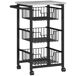 Carrito de Cocina Acero, MDF HOMCOM, hogar - cocina Carrito de Cocina Acero, MDF HOMCOM, hogar - cocina Gris