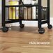 Carrito de Cocina Acero, MDF HOMCOM, hogar - cocina Carrito de Cocina Acero, MDF HOMCOM, hogar - cocina Gris