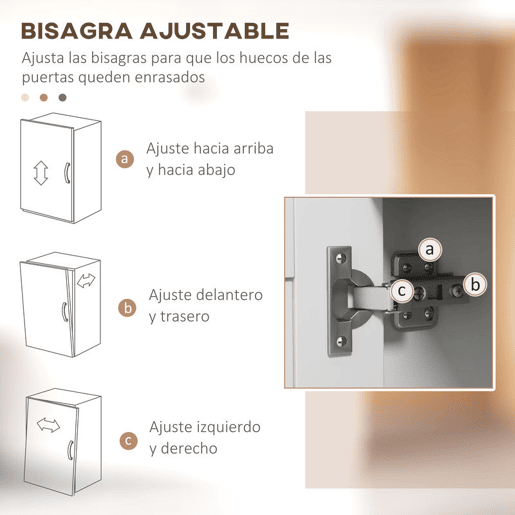 HOMCOM Móvel Auxiliar de Cozinha Moderno Móvel para Micro-Ondas Móvel de Cozinha com Prateleiras 3 Portas Compartimento Aberto Sistema Anti-Tombo para Sala de Jantar 80x35x97 cm Branco