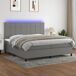 Cama box spring 200x200 Cama box spring 200x200 Gris
