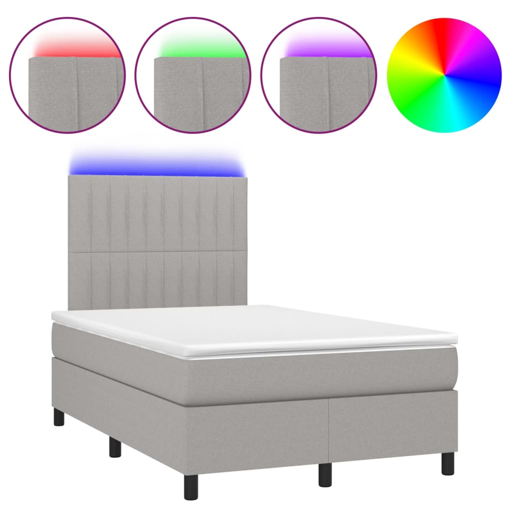 Cama box spring 120x200 Gris