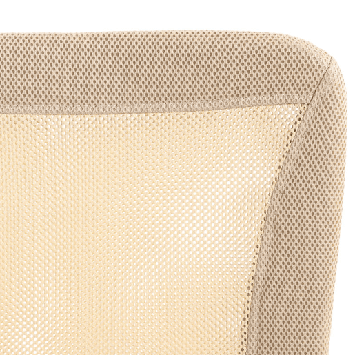 Vinsetto Cadeira de Escritório de Malha Cadeira de Escritório Giratória sem Apoio para os Braços com Altura Ajustável Carga Máxima 100 kg para Escritório Dormitório 43x56x90-100 cm Bege