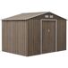 Cobertizo de Jardín Acero Galvanizado Outsunny Cobertizo de Jardín Acero Galvanizado Outsunny Gris