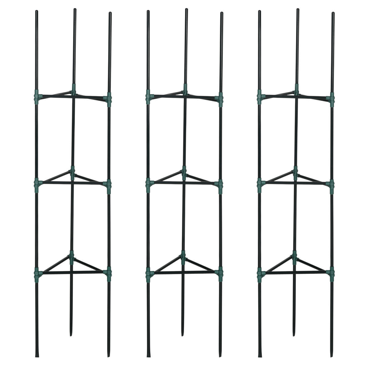 Soporte para Trepadoras Acero, PP Outsunny