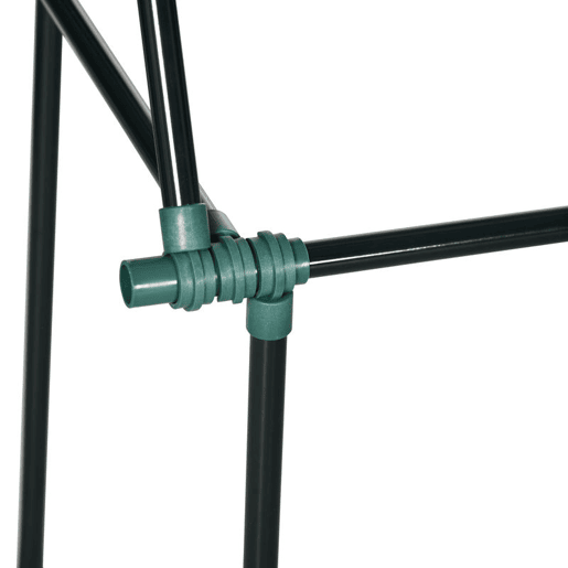 Outsunny Conjunto de 3 Suportes para Plantas Trepadeiras com Estrutura de Aço Torre de Treliça para Plantas Frutas Verduras Flores Decoração de Exterior 38x38x182 cm Verde