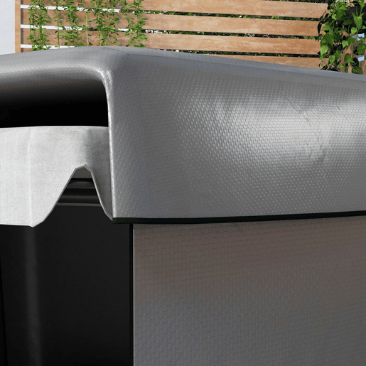 Outsunny Capa para Baloiço de Jardim, Capa para Baloiço de Exterior, Cobertura com Fecho, Impermeável, 215x155x150 cm, Cinzento Escuro