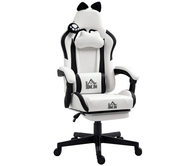 Silla Gaming Plástico HOMCOM, oficina - sillas de oficina