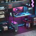 Mesa Gaming HOMCOM, oficina - escritorios Mesa Gaming HOMCOM, oficina - escritorios Negro
