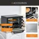 Horno Eléctrico Metal, Vidrio Templado HOMCOM, hogar - cocina Horno Eléctrico Metal, Vidrio Templado HOMCOM, hogar - cocina Negro