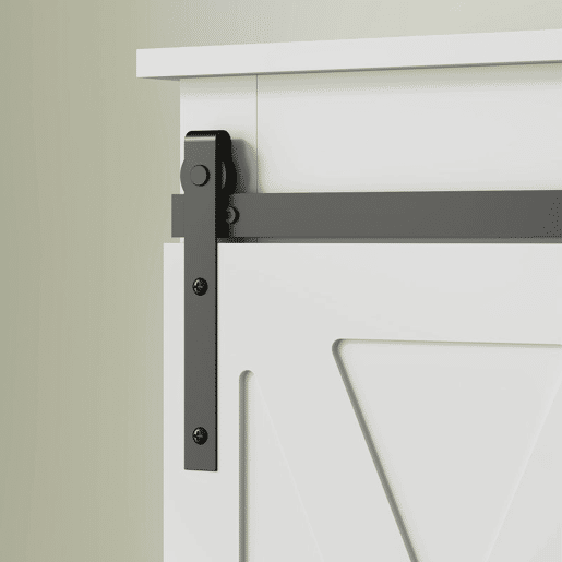 HOMCOM Móvel sobre Sanita Armário sobre Sanita com Porta de Correr Estilo Celeiro e 6 Compartimentos Móvel Casa de Banho Rústico 67x25x172 cm Branco HOMCOM Móvel sobre Sanita Armário sobre Sanita com Porta de Correr Estilo Celeiro e 6 Compartimentos Móvel Casa de Banho Rústico 67x25x172 cm Branco