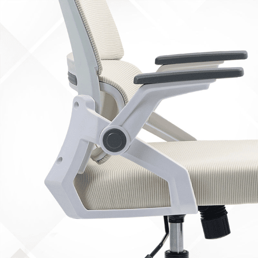 Vinsetto Cadeira de Escritório de Malha Cadeira de Escritório Giratória com Altura e Apoio para a Cabeça Ajustáveis e Apoio para os Braços Estilo Moderno Carga 120 kg para Estúdio 58x61x102-119 cm Bege