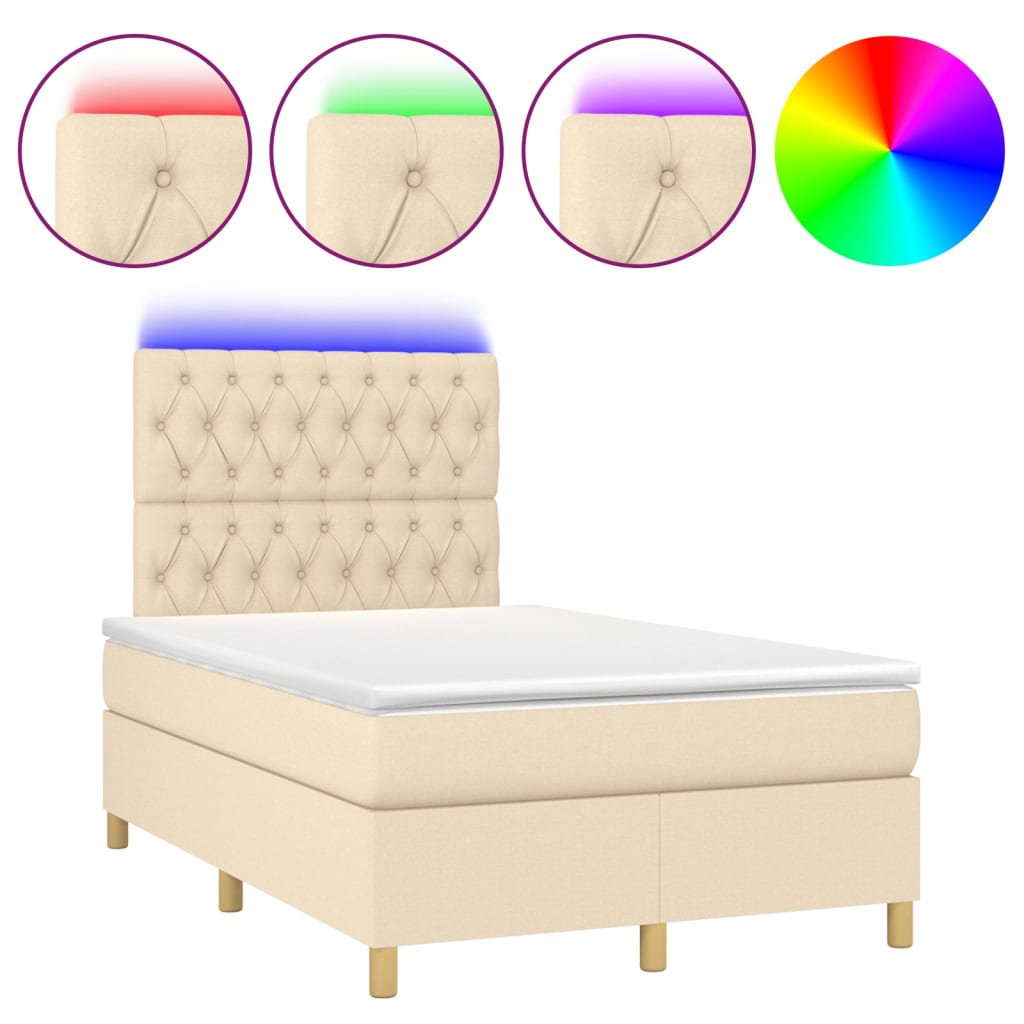 Cama box spring 120x200 Crema