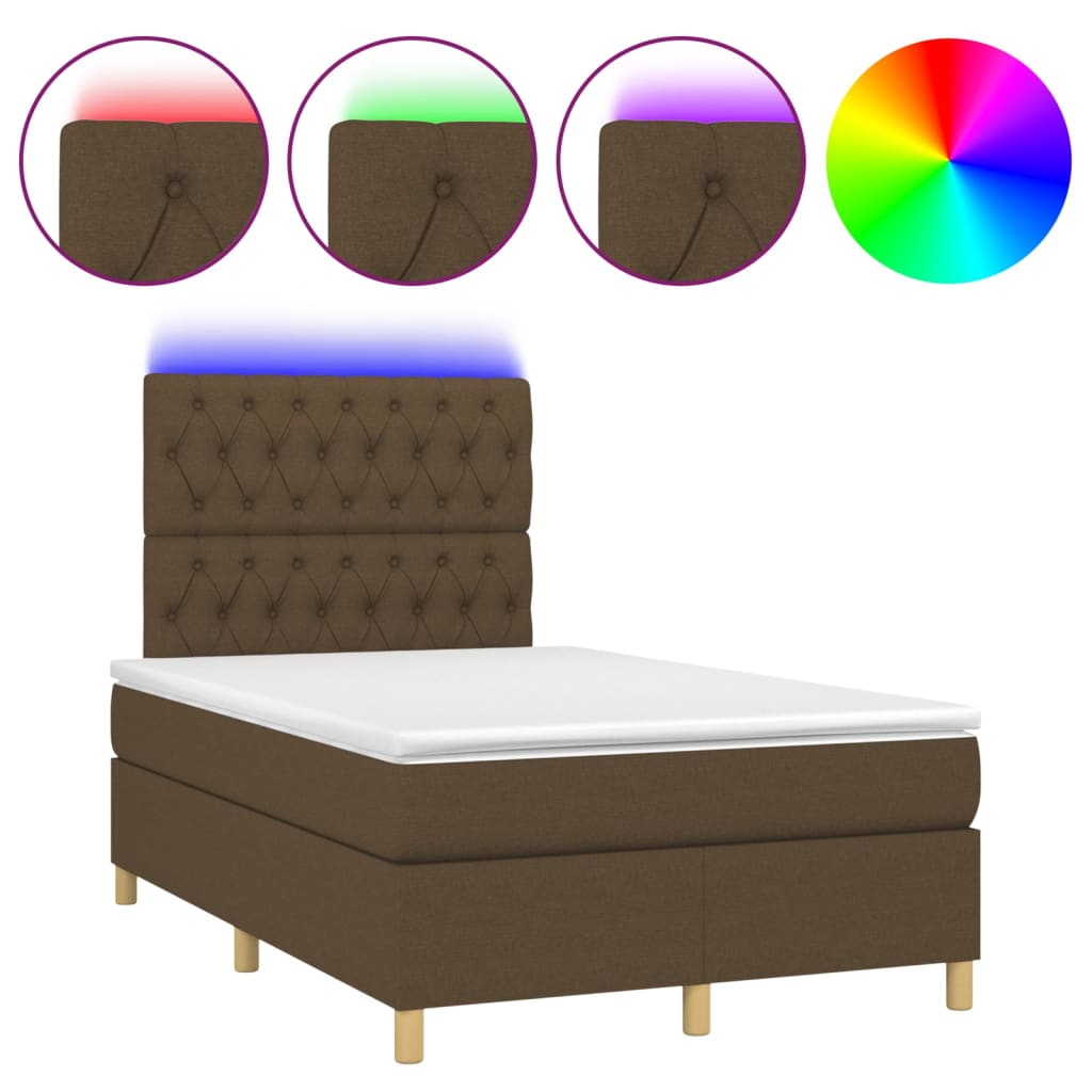 Cama box spring 120x200 Marrón