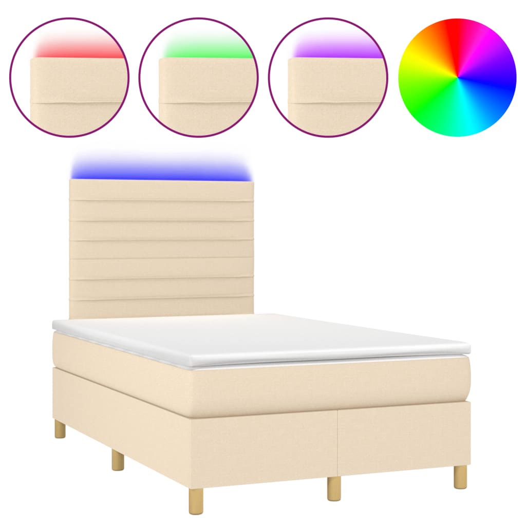 Cama box spring 120x200 Crema