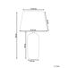 Beliani Lámpara de mesa AIBONITO Beliani Lámpara de mesa AIBONITO Blanco/ Azul