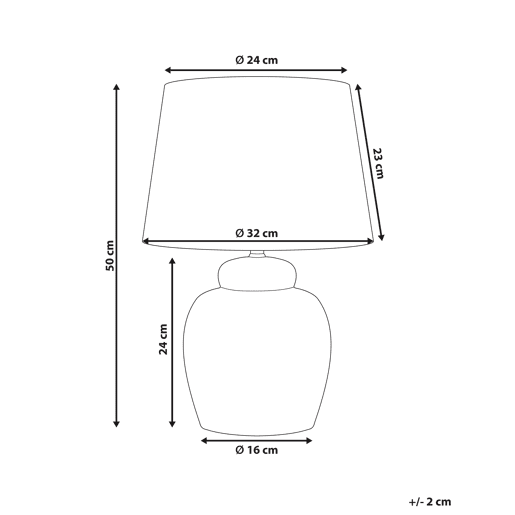 Beliani Candeeiro de mesa JAMAPA Beliani Candeeiro de mesa JAMAPA