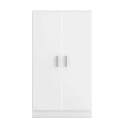 Guarda-roupa moderno com sapateira Rhin Hallway, branco fosco