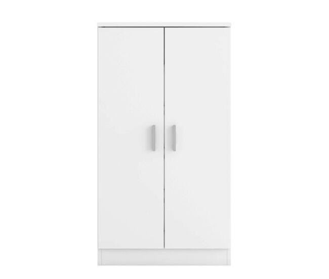 Mueble recibidor zapatero rhin armario moderno color blanco mate