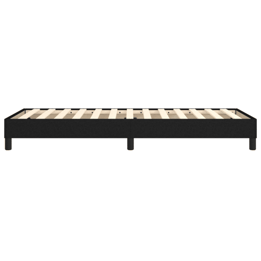 Cama de solteiro - Cama de uma pessoa - Estrutura de cama sem colchão 90x200 cm tecido preto