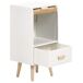 Beliani Mesita de noche NESIKA Beliani Mesita de noche NESIKA Blanco/ Madera