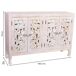 Aparador de madera de 4 puertas Aparador de madera de 4 puertas Blanco