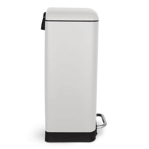 Caixote Cozinha Pedal 30L Les Collectors N°728 | Aço Inoxidável | Design Compacto | Fecho Silencioso | Branco