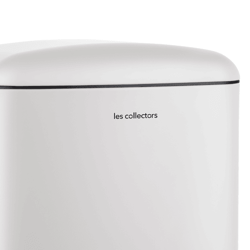 Caixote Cozinha Pedal 30L Les Collectors N°728 | Aço Inoxidável | Design Compacto | Fecho Silencioso | Branco