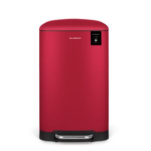 Caixote Cozinha Pedal 30L Les Collectors N°722 | Aço Inoxidável | Balde Interior Removível | Fecho Silencioso | Vermelho