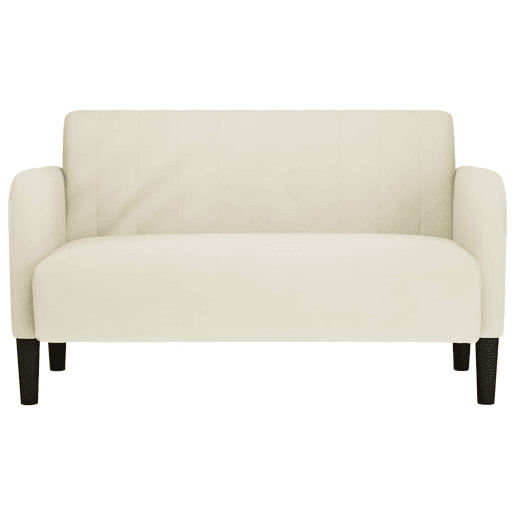 Sofá-luvas - Sofá fixo 109 cm veludo creme