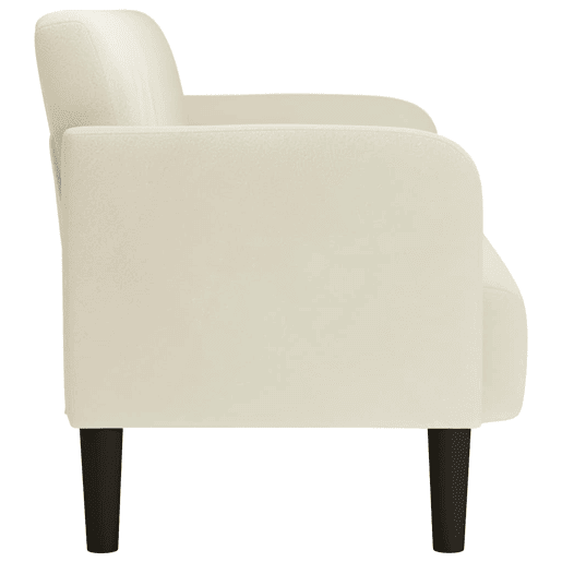Sofá-luvas - Sofá fixo 109 cm veludo creme