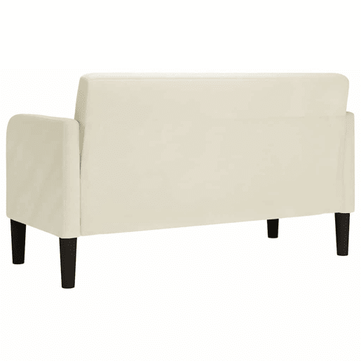 Sofá-luvas - Sofá fixo 109 cm veludo creme