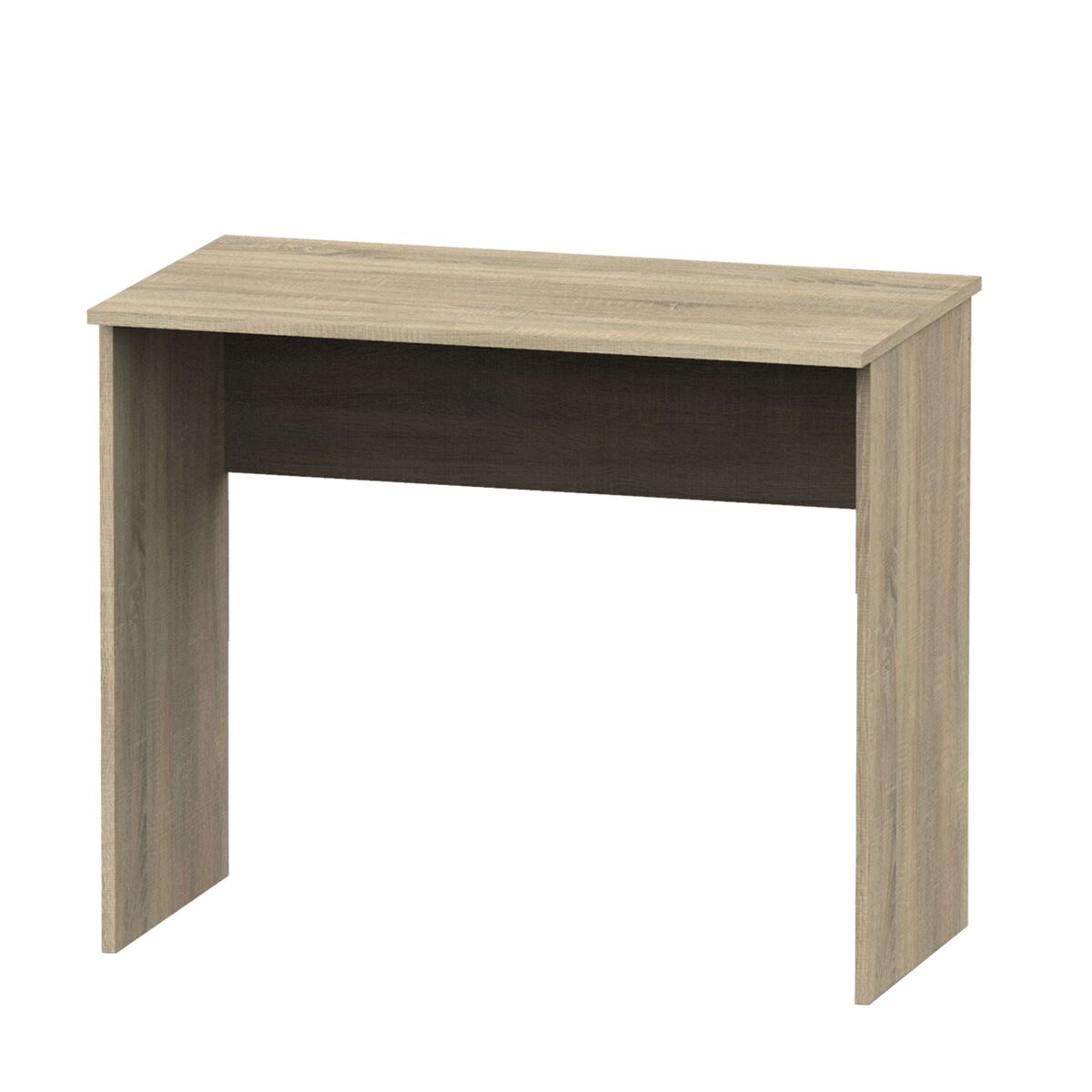 Mesa escritorio ideal para estudio u oficina melamina color roble cambrian 90 cm