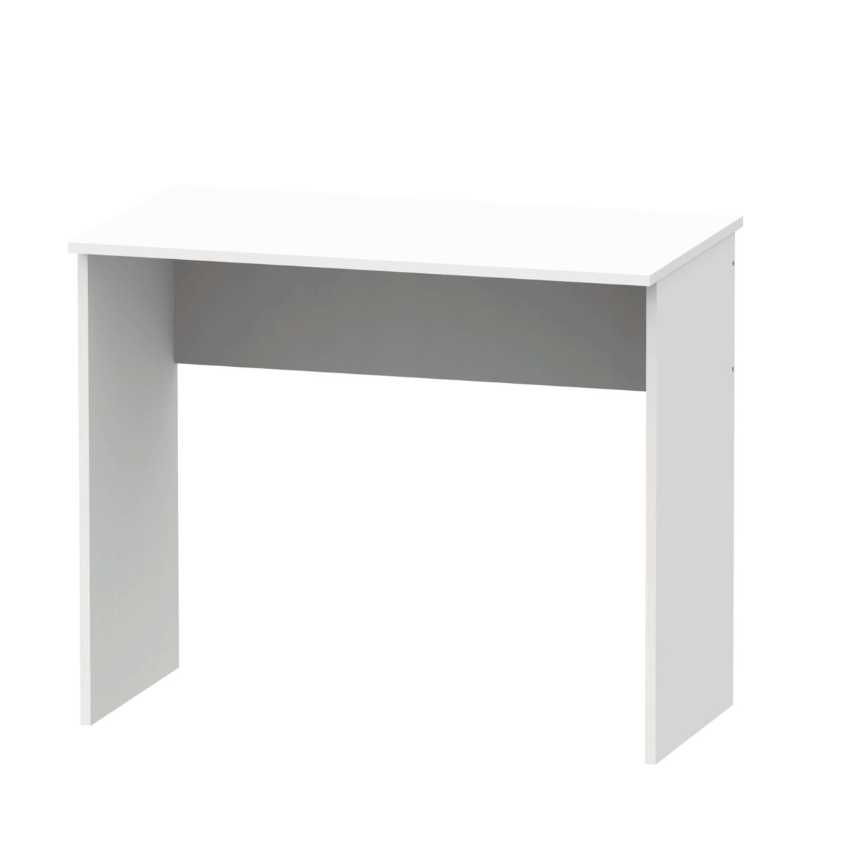 Mesa escritorio ideal para estudio u oficina melamina color blanco mate 90 cm