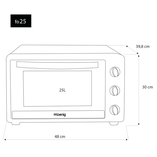 Mini Forno de Mesa Fo25 H.koenig