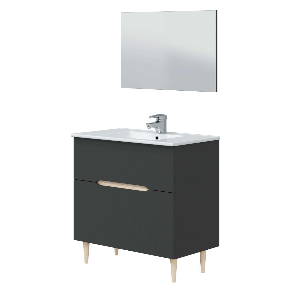 Conjunto Muebles de Baño Moderno Lotto Completo